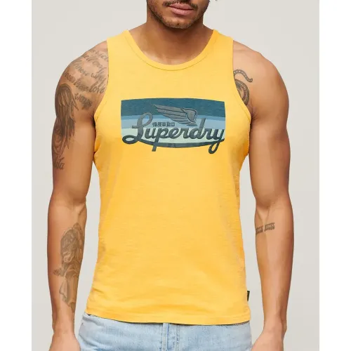 슈퍼드라이 Cali 로고 민소매 티셔츠 140587871