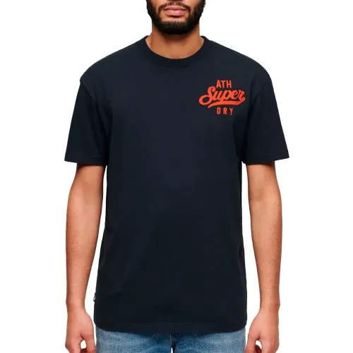 슈퍼드라이 Embroidered Superstate Ath 로고 반팔 티셔츠 140588026
