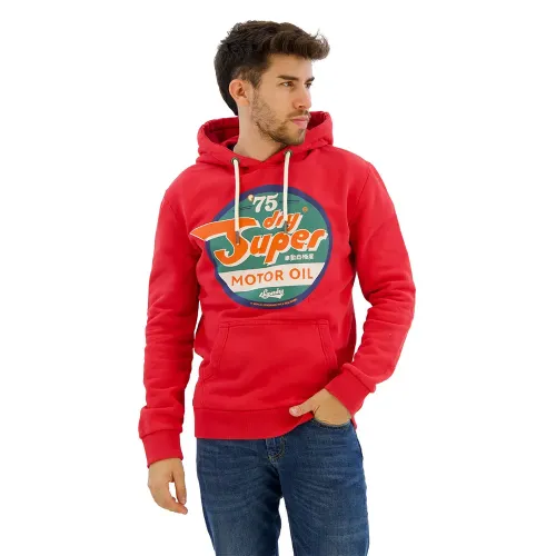 슈퍼드라이 Gasoline Workwear Graphic 후드티 140588218