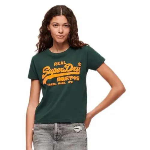 슈퍼드라이 Neon Vl 그래픽 Fitted 반팔 티셔츠 140588396