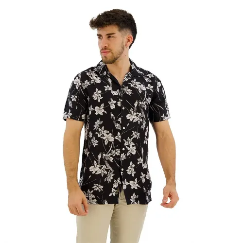 슈퍼드라이 Open Collar Print 반팔 셔츠 140588419