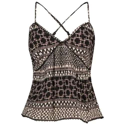 슈퍼드라이 Printed Woven 나시 티셔츠 140588484