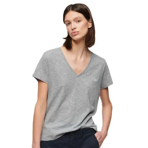 슈퍼드라이 Studios Slub Embroidered 반팔 V넥 티셔츠 140588730