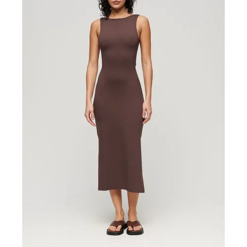 슈퍼드라이 Twist Back 나시 미디 원피스 140588849