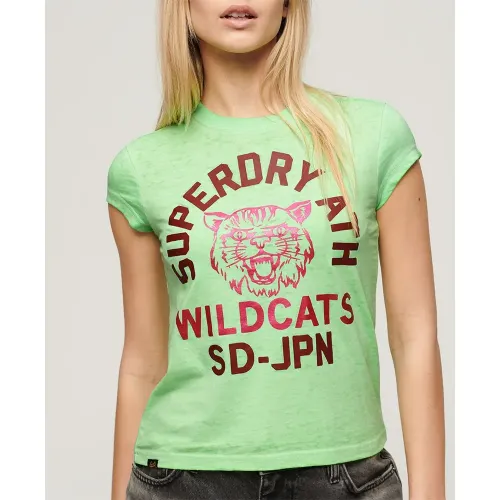 슈퍼드라이 Varsity Burnout Cap 반팔 티셔츠 140588859