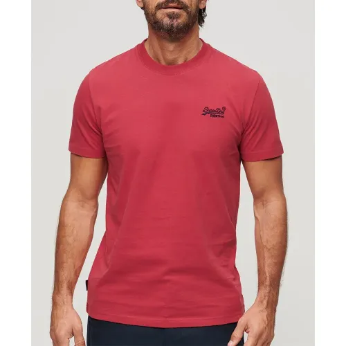 슈퍼드라이 빈티지 로고 Embroidered 반팔 티셔츠 140588912