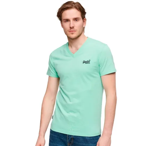 슈퍼드라이 빈티지 로고 Embroidered Vee 반팔 티셔츠 140588928