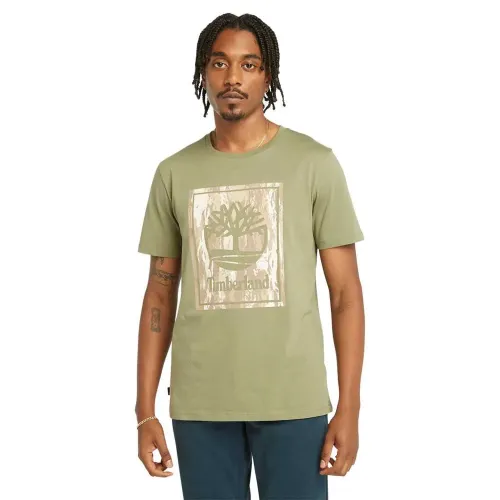 팀버랜드 Stack 로고 Camo 반팔 티셔츠 140594683