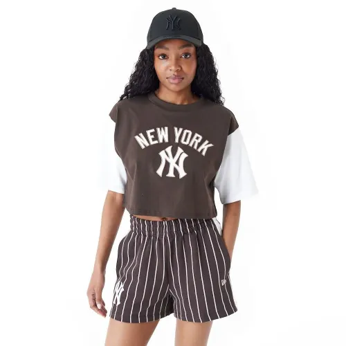 뉴에라 MLB Lifestyle Crop 뉴욕 양키즈 반팔 티셔츠 140595751