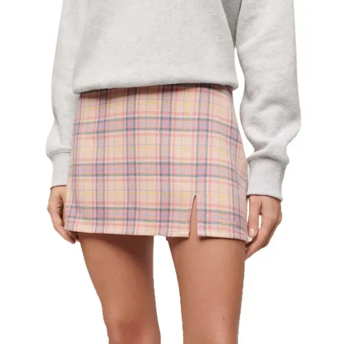 슈퍼드라이 Check 짧은 스커트 140603914