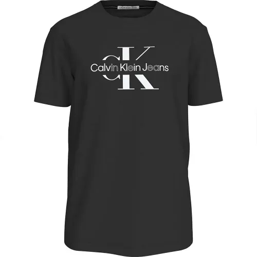 캘빈클라인 Disrupted Outline Monologo 반팔 티셔츠 140615262