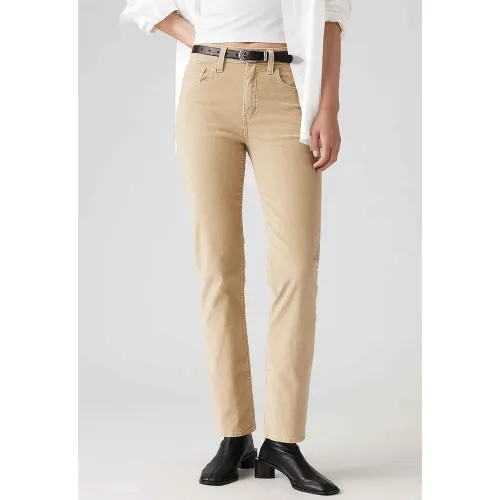 리바이스 724 Straight Corduroy 하이웨이스트 청바지 140766592