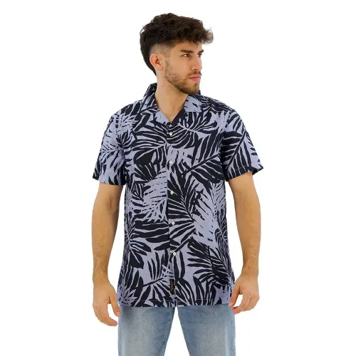 슈퍼드라이 Open Collar Print 반팔 셔츠 140775338