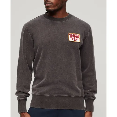 슈퍼드라이 Mechanic Loose Fit Crew 후드티 140808955