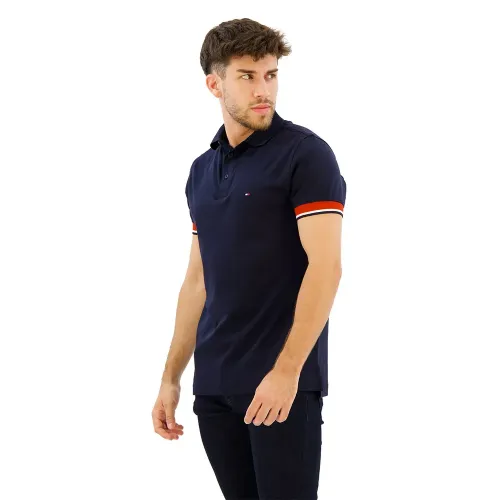 타미힐피거 Interlock Detail Regular 반팔 폴로 셔츠 140910074