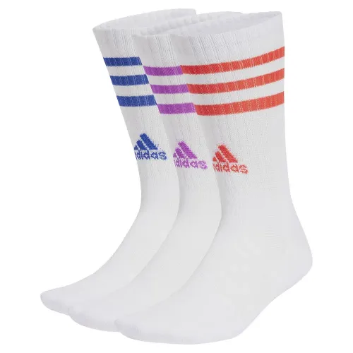 아디다스 Cushioned 3 Stripes 크루 양말 3 켤레 141018900