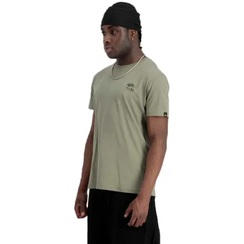 알파 인더스트리 Camo Logo Puff Print Bp T 반팔 티셔츠 141045087