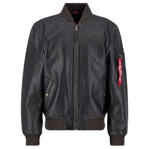 알파 인더스트리 MA-1 Leather Lf 자켓 141045246