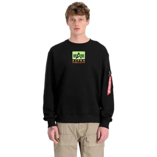 알파 인더스트리 Satin Logo 스웨터 141045357