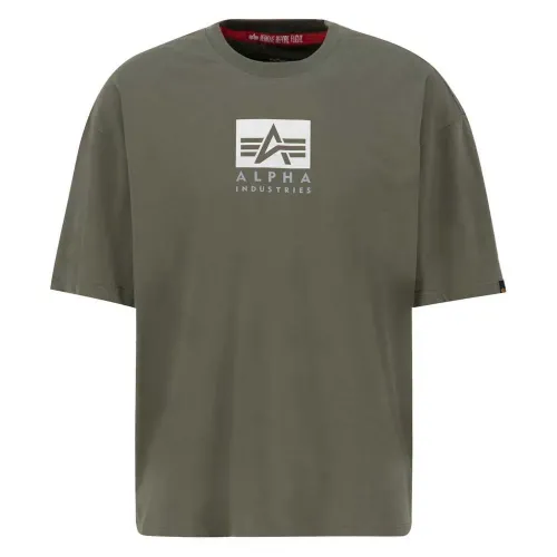 알파 인더스트리 Satin Logo T 반팔 티셔츠 141045361