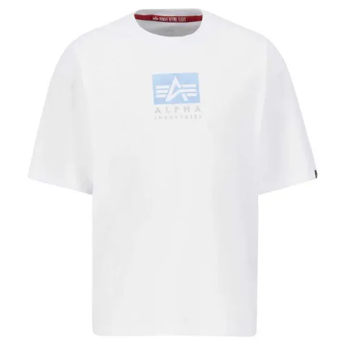 알파 인더스트리 Satin Logo T 반팔 티셔츠 141045363