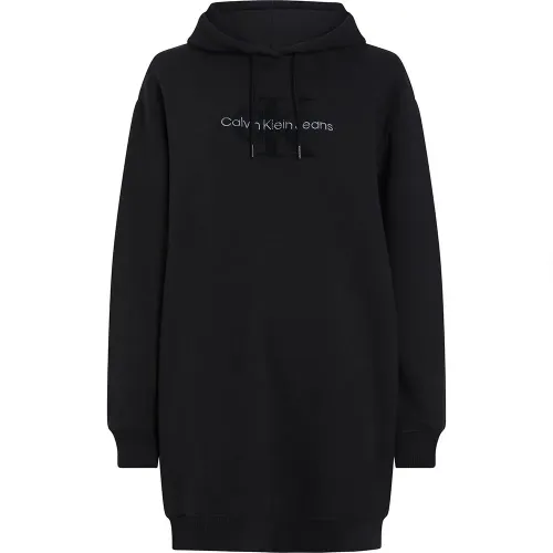 캘빈클라인 Chenille Monologo 긴팔 미디 원피스 141052082