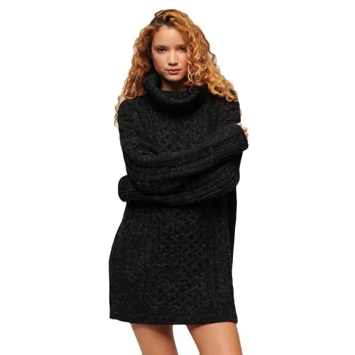 슈퍼드라이 Cable 긴팔 미디 원피스 141110192