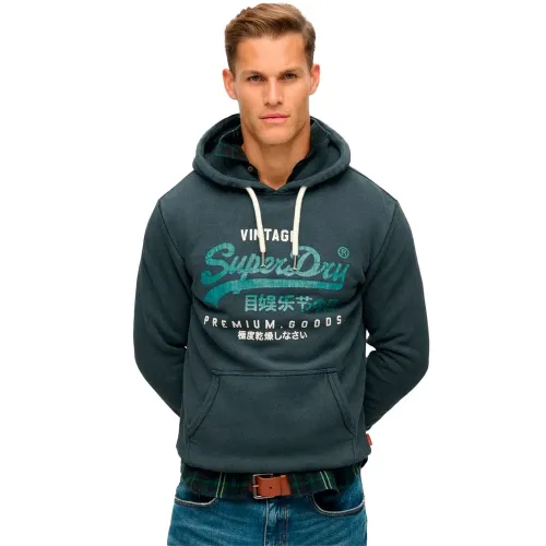 슈퍼드라이 Duo 빈티지 로고 후드티 141110316