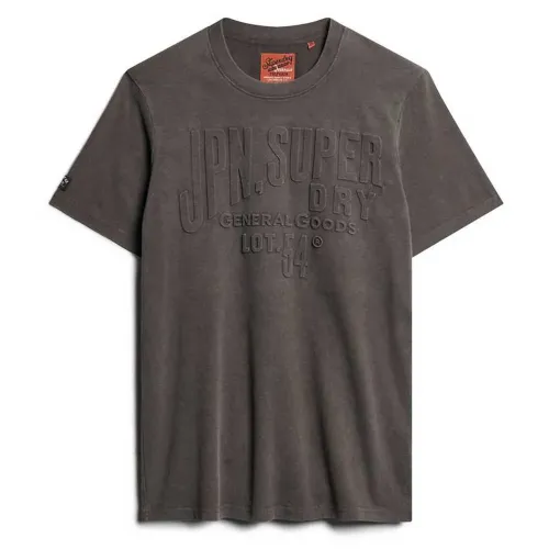 슈퍼드라이 Em보스ed 로고 Graphic 반팔 티셔츠 141110337