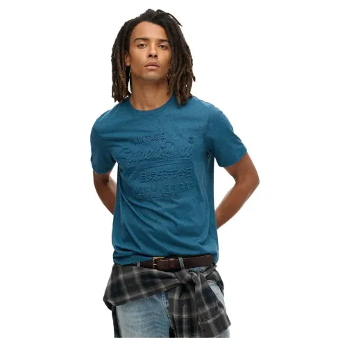 슈퍼드라이 Em보스ed Vl Graphic 반팔 티셔츠 141110346