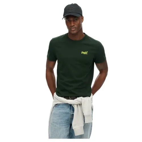 슈퍼드라이 Essential 로고 Embroidered 반팔 티셔츠 141110399