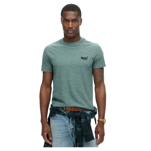 슈퍼드라이 Essential 로고 Embroidered 반팔 티셔츠 141110404