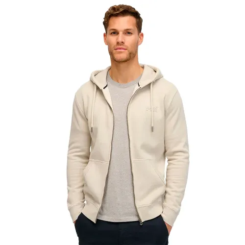 슈퍼드라이 Essential 로고 풀지퍼 스웨터 141110417