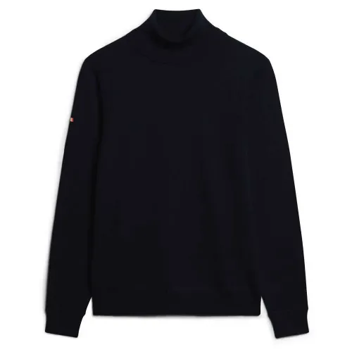 슈퍼드라이 Merino 하이넥 스웨터 141110665