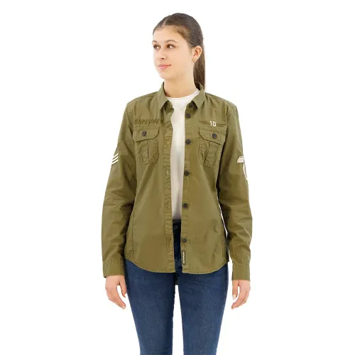 슈퍼드라이 Military 오버셔츠 141110688