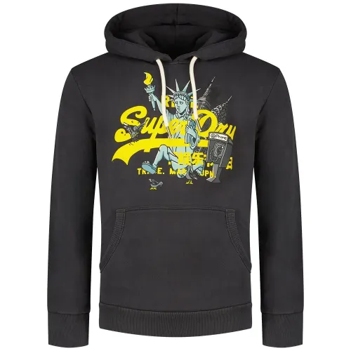 슈퍼드라이 New York Vl Graphic 후드티 141110727