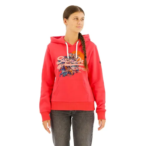 슈퍼드라이 Tokyo Vl 그래픽 후드티 141110968