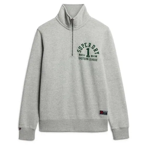 슈퍼드라이 Track & Field Graphic 하프 지퍼 스웨터 141110980