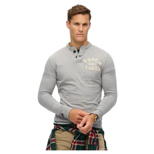 슈퍼드라이 빈티지 Athletic Grandad 긴팔 티셔츠 141111023