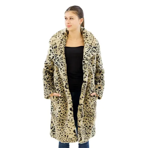 슈퍼드라이 빈티지 Long Faux Fur Coat 자켓 141111069