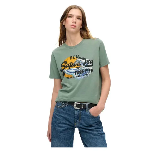 슈퍼드라이 Tokyo Vl 그래픽 반팔 티셔츠 141113192