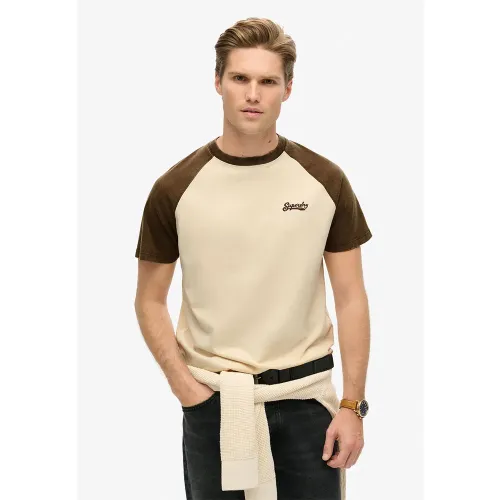 슈퍼드라이 Essential 로고 Baseball 반팔 티셔츠 141198012