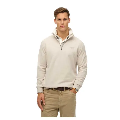 슈퍼드라이 Essential 로고 Henley 스웨터 141198029