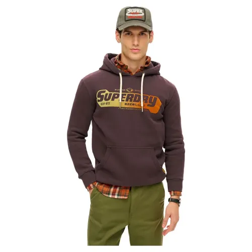 슈퍼드라이 Flocked Fade 후드티 141198080