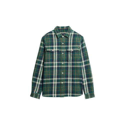 슈퍼드라이 Merchant Heavy Checked 긴팔 셔츠 141198164