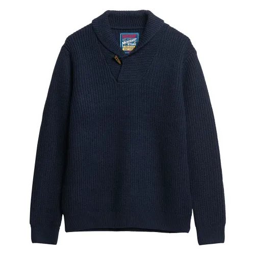 슈퍼드라이 Merchant Shawl 하이넥 스웨터 141198167