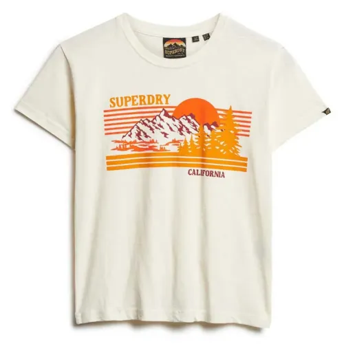 슈퍼드라이 Outdoor Stripe Fitted 반팔 티셔츠 141198191