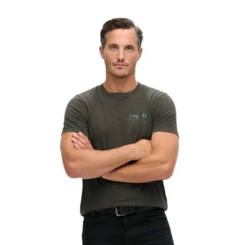 슈퍼드라이 Tonal Venue 로고 반팔 티셔츠 141198318