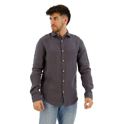 슈퍼드라이 Studios Casual Linen 긴팔 셔츠 리퍼비쉬 141381950