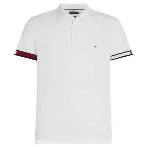 타미힐피거 Flag Cuff 반팔 폴로 셔츠 141431086